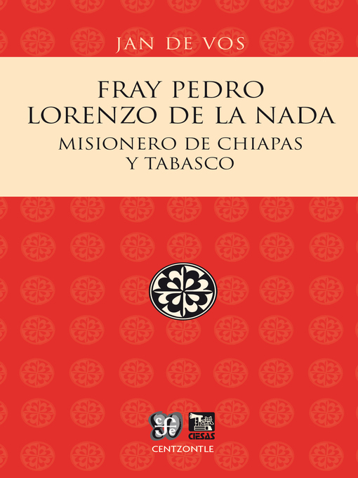 Cover image for Fray Pedro Lorenzo de la Nada